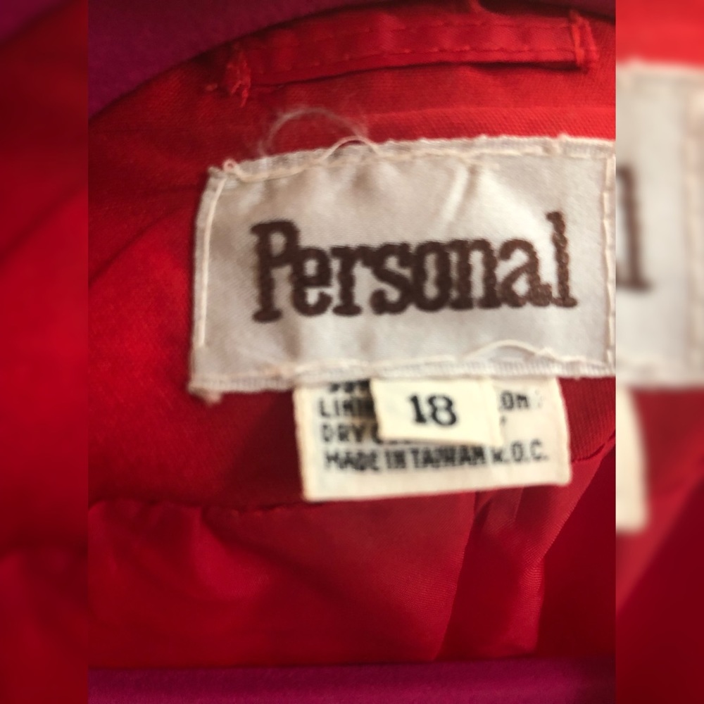 Vintage Red Blazer with Pockets - Picture 8 of 8